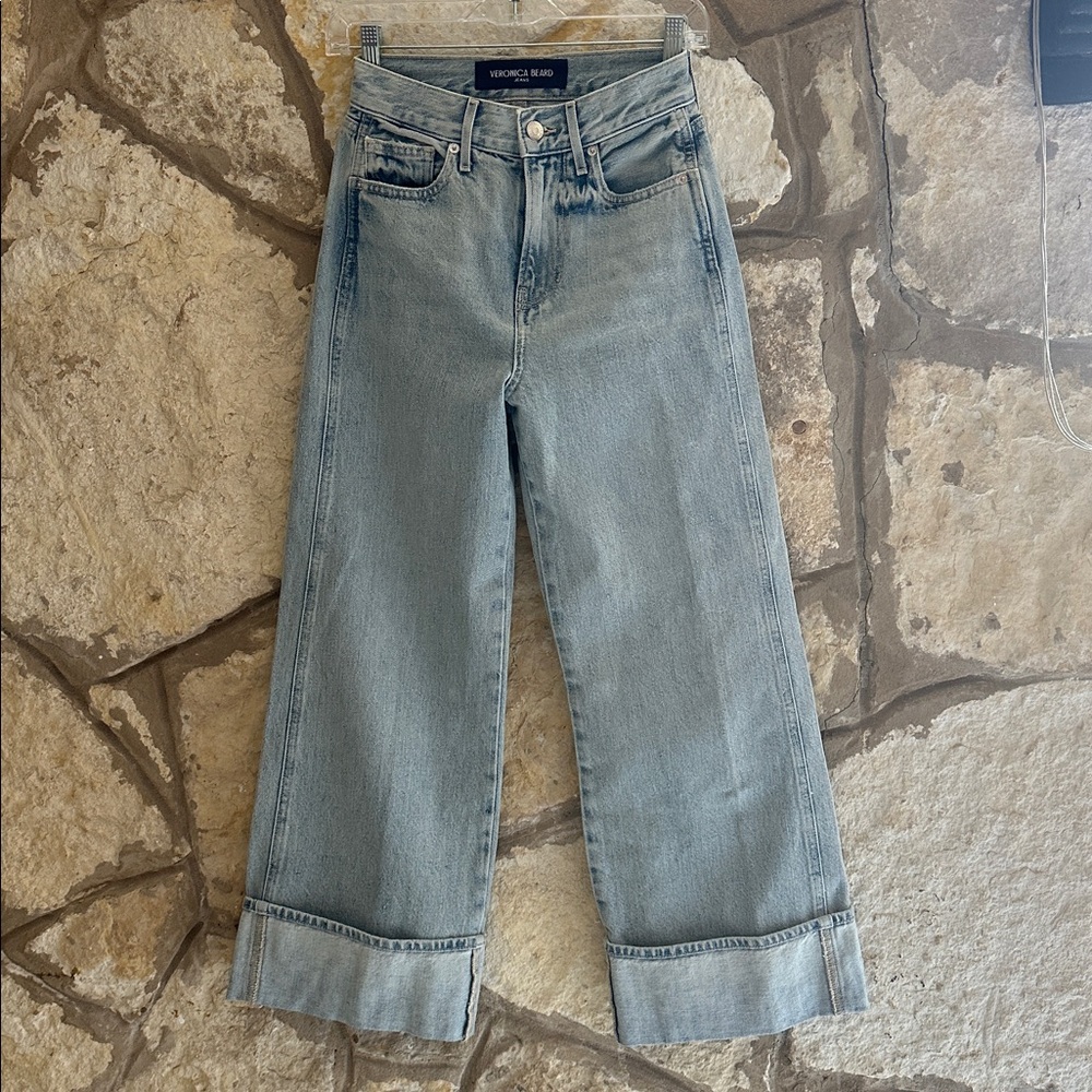 NWT VERONICA BEARD
Taylor cropped high-rise wide-leg jeans SIZE 24 - Picture 4 of 6
